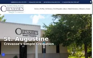 Crevasse's Simple Cremation-St. Augustine website