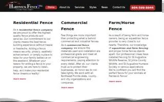 Hardwick Fence LLC of Palm Valley website
