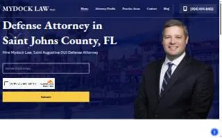 Mydock Law, PLLC website