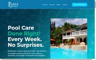 Exalt Pools website