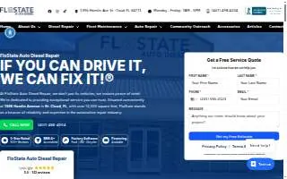 FloState Auto Diesel Repair website