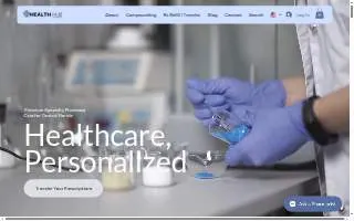 Health Hub Pharmacy website