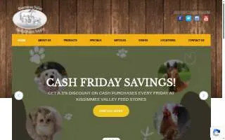 Kissimmee Valley Feed website