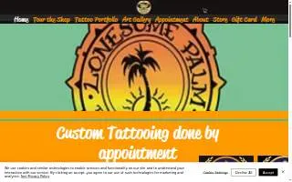 Lonesome Palm Tattoo website