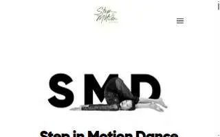 Step in Motion Dance website