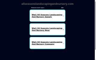All Seasons Landscaping and Nursery