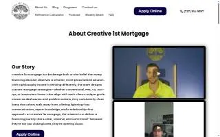 Creative 1st Mortgage of St. Petersburg website