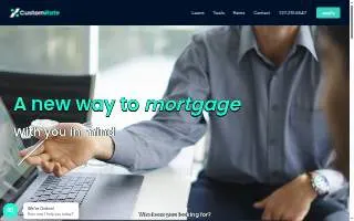 Custom Rate Mortgage website