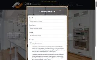 Oldja Enterprises Kitchen & Bath website