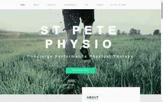 St Pete Physio website