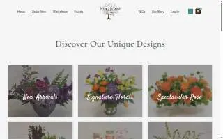 Wonderland Floral Art and Gift Loft website