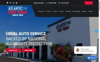 Atlantic Tire Center Tire Pros website
