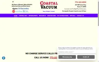 Coastal Vacuum website