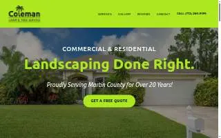 Coleman Lawn & Tree Service LLC website