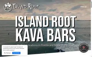 Island Root Kava Bar of Stuart website