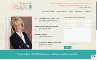Lynne W Spraker PA website