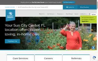 Comfort Keepers of Sun City Center website