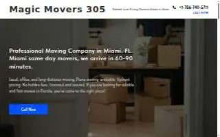 Magic Movers 305 website
