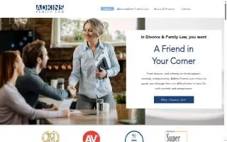 Adkins Family Law website