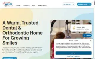 Jacaranda Smiles Children's Dentistry & Orthodontics of Plantation website