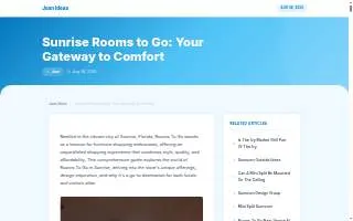 Rooms To Go of Sunrise website