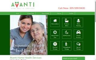Avanti Home Health Services Inc website
