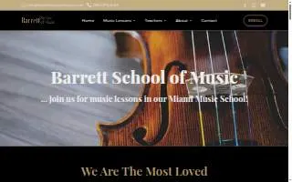 Barrett School of Music Miami website