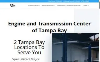 Engine and Transmission Center of Sweetwater website