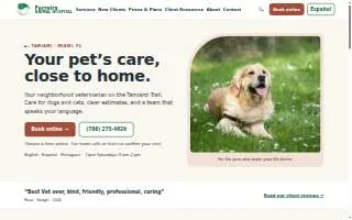 Ferreira Animal Hospital website