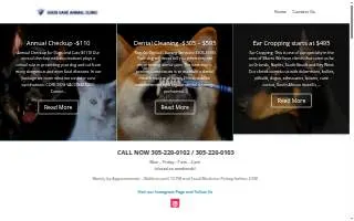 Good Care Animal Clinic website
