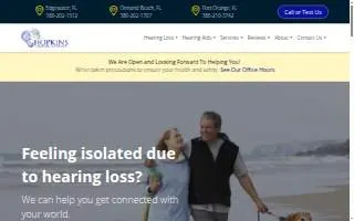 Hopkins Hearing Institute of Sweetwater website