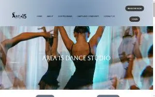 Area 15 Dance Studio website