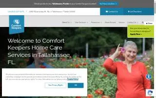 Comfort Keepers of Tallahassee website