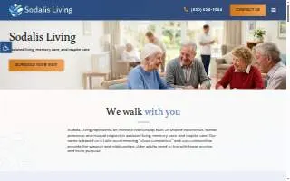Sodalis Tallahassee Assisted Living website