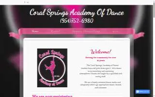 Coral Springs Academy of Dance website
