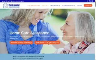First Assist Nursing and Home Care Assistance website