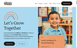 Watch Me Grow Learning Center website