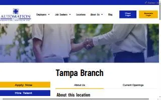 Automation Personnel Services - Tampa website