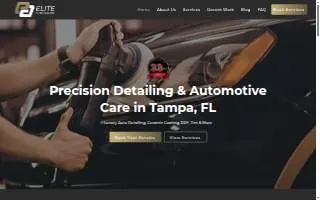 Elite Auto Salon of Tampa website