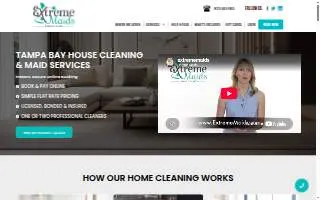 Extreme Maids of Tampa website