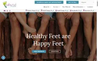 Healthy Feet Podiatry of Tampa website