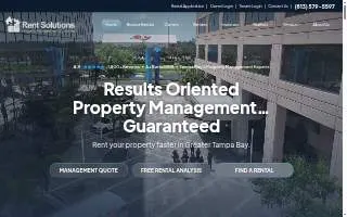 Rent Solutions Property Management website