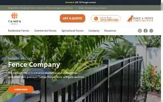 Tampa Fence website