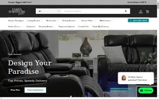 Tampa Furniture Outlet website