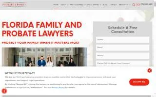 The Florida Probate & Family Law Firm of Tampa website