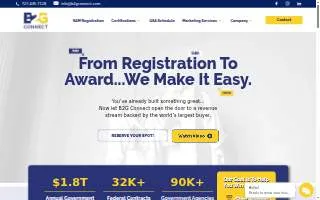 B2G Connect website