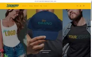 Legendary Custom Merch website