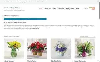 Palm Springs Florist website