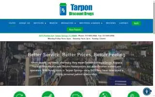 Tarpon Discount Drugs website