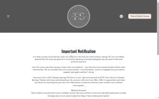 Tarpon Springs Wellness Center website